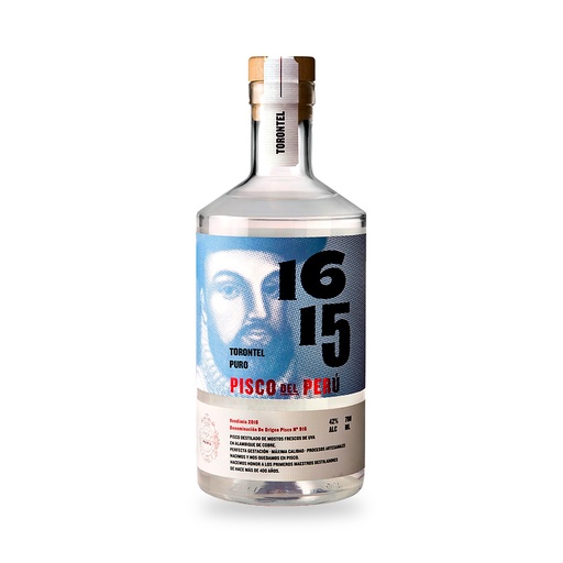 [WEB368] PISCO 1615 PURO TORONTEL x 700ML